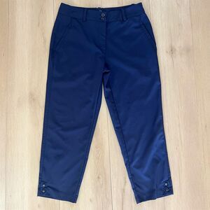 Lady Pinseeker Navy Blue Performance Capri Golf Pants with Pockets Sz 6 / Sporty